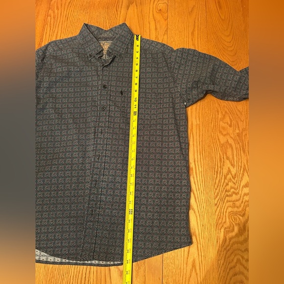 Panhandle Tuf Cooper Mens L Shirt Long Sleeve Button-Down Multicolor Blue Black - Picture 9 of 10